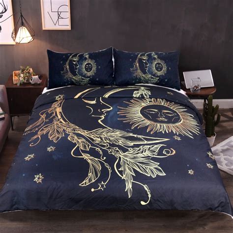 Arrives by Mon, Aug 14 Buy <strong>Sun And Moon Comforter</strong> Set Full Size Boho Exotic Style Bedding Sets for Adult Women Teens Black White Bohemian Mandala Decor Down <strong>Comforter</strong>, Bohemian Botanical Floral Quilted Duvet with 2 Pillowcases at Walmart. . Sun and moon bed comforter